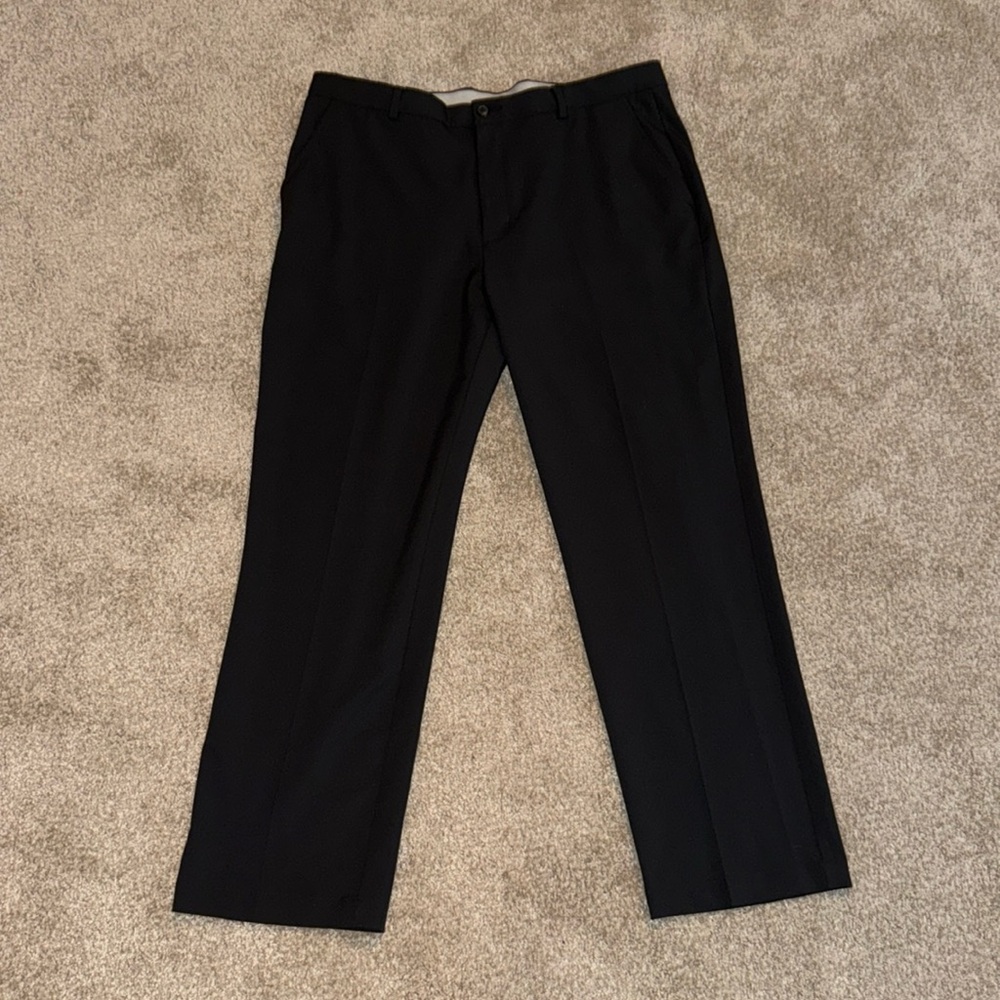Greg Norman 4-way Stretch Performance Pant, Black, 38x30